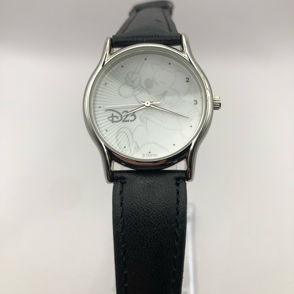Disney Accessories - Disney Mickey Mouse Drum D23 Women’s Watch Black Band New Battery White Face